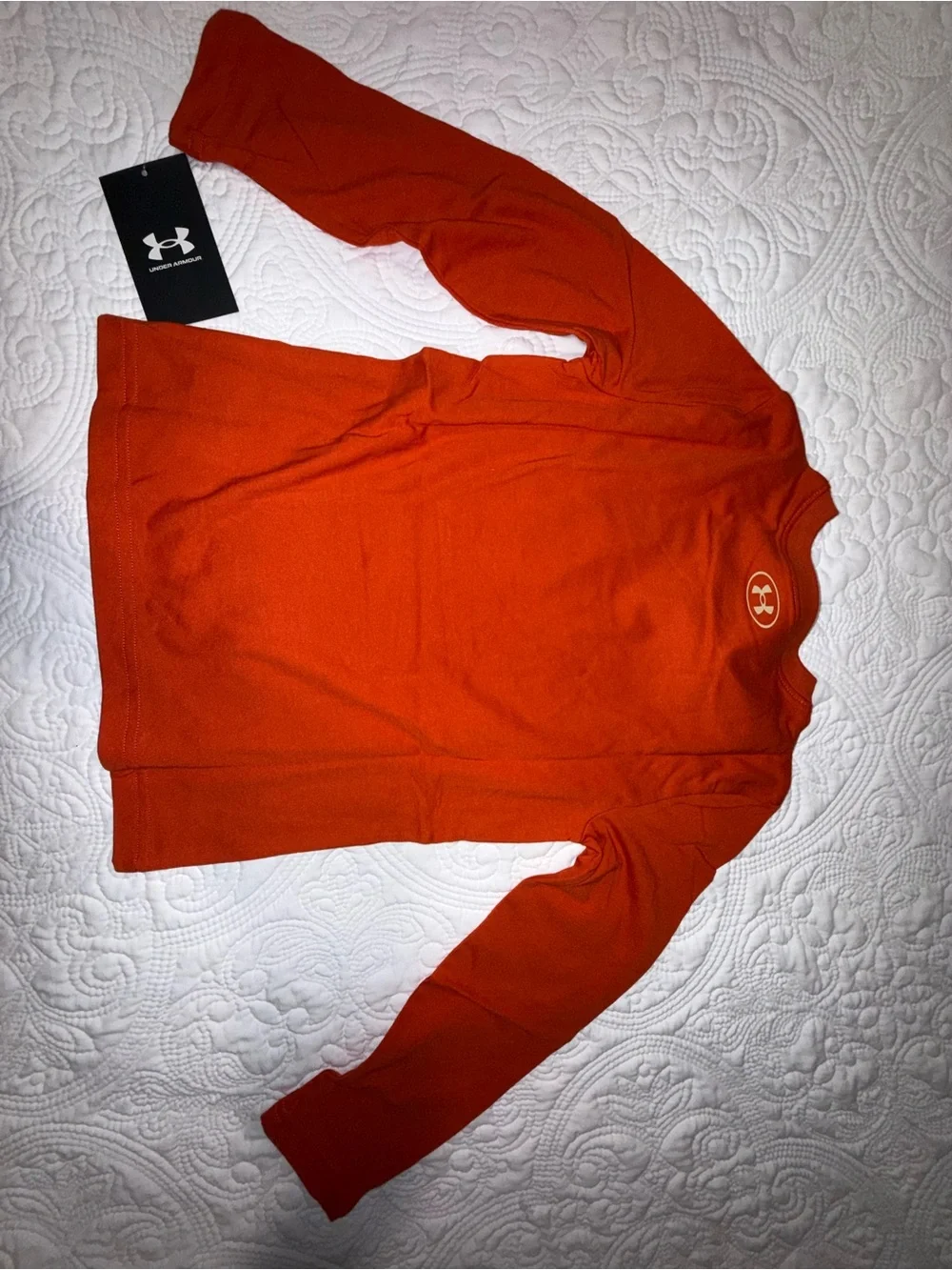 Under Armour Boys Orange Tee with Green Camo Joggers